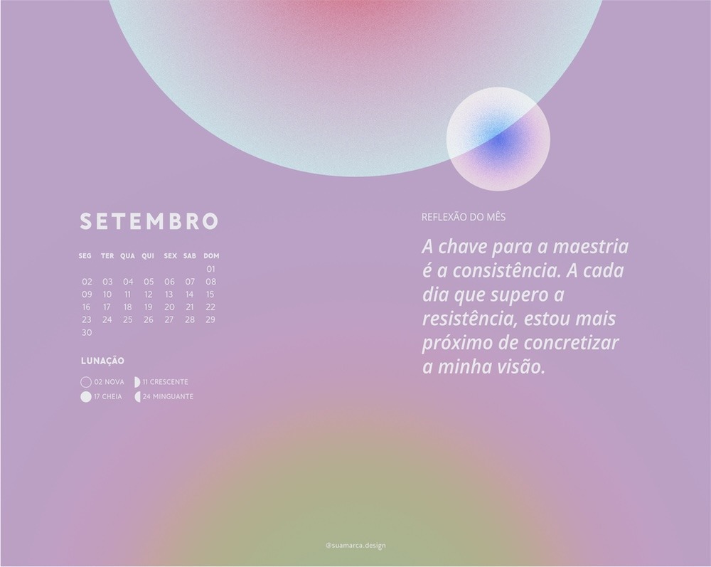 Wallpaper Reflexão do Mês • Outubro